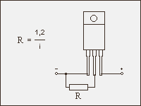 схема включения светодиода через стабилизатор тока
